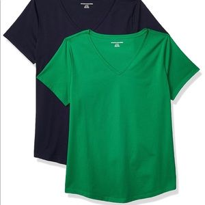 Amazon essentials Women’s 2 pack V neck